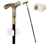 Double Headed Eagle Walking Stick with Cane Clip, Eagle Stick Removable Anti Slip, for Cosplay Collection Decor 93cm