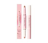 Double-headed Eyeshadow Stick, Natural Color, Waterproof Fine Matte Portable Eyeshadow Stick, Smooth Texture Soft Creamy Pen, Long Lasting Effect (B)