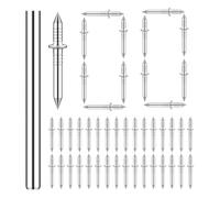 Double Headed Finishing Nails | 100 Invisible Fixings without Basement Tips for Skirting Boards with Push In Guide for Renovation Work Home Garage Basement Apartment