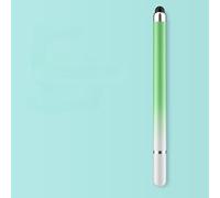 Double-Headed Gradient Color Stylus Pen for Touch Screen Mobile Phones and Tablets - Precise Disc Tip, Clip Design, Capacitive, for All Smartphones, S13W221WX7, Color: Green
