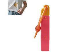 Double-Headed Instant Stain Remover Pen, Instant Stain Remover Pen for Clothes, Portable Dual-Tip Stain Remover Pen, Fabric Cleaning Stick With Lanyard, Waterless, Travel & Pocket Size (Red)