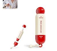 Double-Headed Instant Stain Remover Pen, Travel Stains Removers, Portable Stain Remover Stick, Waterless, Stain Pens Express, Instant Stains Removal, Quick Fix Pen For Stains Without Washing，Red