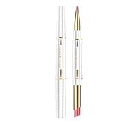 Double-headed Lipstick Pen, Lip Liner Color Waterproof Rotating Lipstick Lip Liner Integrated Lipstick, Long-Lasting, Portable Makeup Tool For Daily Use (E)