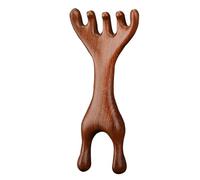 Double Headed Massage Comb, Sandalwood Anti-Static Comb, Body Meridian Blood Circulation Massager
