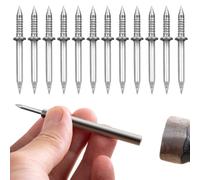 Double-Headed Nails 200PCS Hidden Traceless Sheep Horn Skirting Thread Seamless Nail Rustproof Masonry Nails Panel Pins Wall for Skirting Lines Wood Veneer