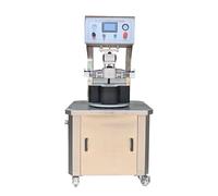 Double Heads Fully Automatic Cherry Jam Peanut Butter Jar Glass Bottle Vacuum Twist Off Screw Capping Machine