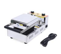 Double heads Ice Cream Hamburger Machine, Donut Bun Maker, Burger Press Machine, Double-sided Heating Design, 50-250℃ Temperature Adjustable, Family Kitchen Fast Food Restaurant Use S