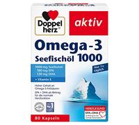 Double Heart Seefischöl Omega3 1000 mg (Pack of 80)