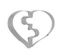 Double Heart Shaped Cookie Moulds Stainless Steel Biscuits Stamp for Valentines Day Kitchen Dessert Baking Accessories Heart Cookie Cutter