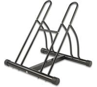 Double Heavy Duty Twin Bike Floor Parking Stand | Reversible Storage Rack for Mountain Bikes & Kids' Bikes | Indoor & Outdoor Garage Shed Bicycle Holder