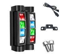 Double Helix LED DJ Light Effect Twin Pack,DMX Controlled DJ Party Light System with Sound Activation,8X 3W RGBW LEDs,for Disco Clubs & Live Events