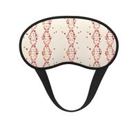 Double Helix Printed Sleep Black Edge Eye Mask, with Good Shading Effect, is an Ideal Choice for Travel, Meditation, Etc