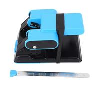 Double Hole Punch Heavy Duty 70 Sheet Capacity A4 Paper Punch with Metal Guide for Office School ABS Alloy Construction 70mm 80mm Spacing