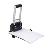 Double Hole Punching Machine, Punch up to 100 Sheets, 6mm Holes, 80mm Spacing, for Office Accounting & School Supplies