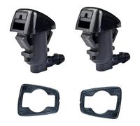 Double Hole Wiper Spray Nozzle Compatible with Dodge for Nitro 2007 2008 2009 2010 2011 2012 Washer Nozzle for Jet Car Windshields 04806312AA Black Parts