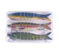 Double Hook Artificial Bait Slow Sinking Flexible Tail Realistic Action Fishing Gear All Water Saltwater Artificial Bait