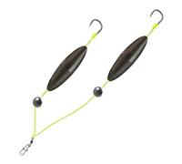 Double Hook Reverse Basic Mount, Reverse Rig Surf Accessories Floating Grass Avoiding Fishing Lures and Split Swimbait for Use in Freshwater, Saltwater and in
