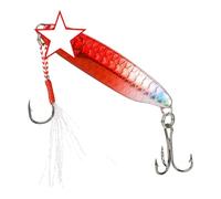 Double Hook Slow Sinking Artificial Bait with Flexible Tail Realistic Swimming Lure to Improve Catch Rate Aerodynamic Long Distance Casting Lure