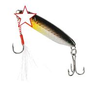Double Hook Slow Sinking Artificial Bait with Flexible Tail Realistic Swimming Lure to Improve Catch Rate Aerodynamic Long Distance Casting Lure