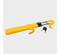 Double Hook Steering Wheel Lock, Yellow One Size