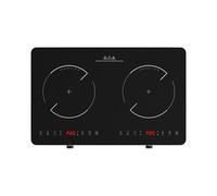 Double Induction Cooktop, 2 Burner Induction Burner 20 Temperature & Power Levels Portable Electric Stove Countertop Burners, Knob Control, Child Safety Lock & 4H Timer, Auto Shut-Off
