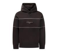 Double-jersey Hooded Sweatshirt with 3D-effect Logo - male - Emporio Armani - Hoodies - Black - XL - Sweatshirts & Hoodies XL