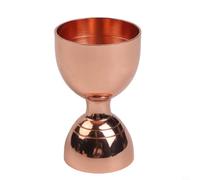 Double Jigger Professional for Spirit Measure 304 Steel 30ml 60ml Dual Ended Cup for Gin Vodka Mixing(Roses of Gold)