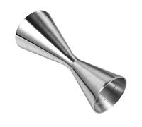 Double Jigger Stainless Measuring Cup 30ml 60ml Food Grade | Rust Free Stainless Steel, Precise Pouring for Bartenders and Bakers, Easy Dishwasher Cleanup