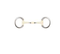 Double jointed olive bit for horses + roller Soyo Happy mouth