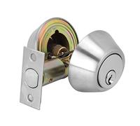 Double Keyed Deadbolt Lock Both Sides, 1.6 Inch Hole Center Double Cylinder Deadbolt Stainless Steel Dead Bolt Lock for Interior Exterior Doors