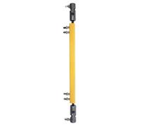 Double Kick Drum Pedal Drive Shaft - Replacement Bar Connector, Zinc Alloy Double Bass Linkage, 33cm X 3.5cm + 280g Heavy Duty, Precision Bolt Adjusters - For Drum Hardware & Training