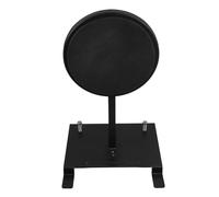 Double Kick Drum Practice Pad for Footwork Steel Black | Muted Bass Drum Foot Control, Portable Use on Go, Develops Double Technique, Black Steel Build Random Color