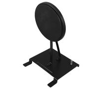 Double Kick Pedal Practice Pad for Drummers, Steel Footwork Trainer | Quiet Technique Training, Lightweight Black Coating, for On-the-go Practice and Pre-show Warmups Random Color