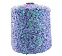 Double Knit Double Knit 50G/Ball/140M Cotton Yarn 6/3Mm Special Sequin Yarn Clothing Accessories Doll Knitting Yarn-Twenty One_4Pcs