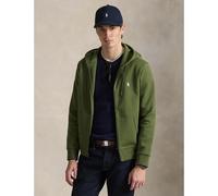 Double Knit Tech Hoodie with Zip Fastening Khaki