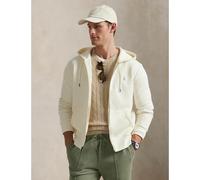 Double-Knit Zip-Up Hoodie Cream