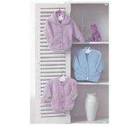 Double Knitting DK Pattern for Long Sleeved Baby Cardigans Ribbed Detail (UKHKA 106)