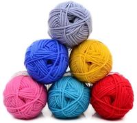 Double Knitting Yarn 25G Crochet Yarn Craft Making Knitting Yarn Balls Perfect for Arts & Crafts Random Color Dependable Performance Black