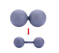 Double Lacrosse Ball, Peanut Shape Self Massage Roller for Myofascial Release Back Foot Neck Spine Shoulder Physical Trigger Point Therapy, Deep Tissue Massager Tool Pack of 4(4)-1