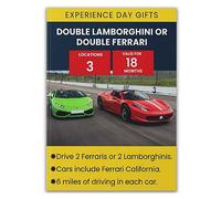 Double Lamborghini or Double Ferrari Driving Gift Experience