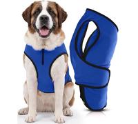 Double Layer 2XL Dog Cooling Vest - Easy On/Off Cooling Coat with Double Quick-Adjust Strap & Zip Neck, Lightweight & Portable Cooling Jacket for Dogs, Perfect for Dog Owners, Walkers & Sitters