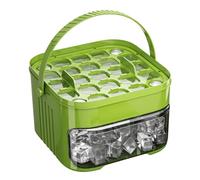 Double Layer 50 Compartments Portable Non-Stick Ice Cube Container for Whisky and Cocktail Drinks Juices Yoghurt Lemonade Pool Party Kitchen Picnic Holiday and Camp