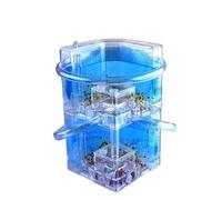 Double-Layer Acrylic Ant Farm Formicarium, Stackable Ant Nest Habitat, 360° View Expandable Breeding Box for Keeping & Observation(Blue)