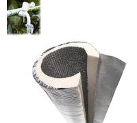 Double-Layer Aluminum Foil Foam Pipe,Thick 15mm 20mm,Insulation Tube for Winter Outside Pipes,Freeze Protection,ID 76mm 90mm 114mm 133mm 145mm 165mm 170mm 175mm 219mm(170mm ID x 20mm Thick x 0.95m)