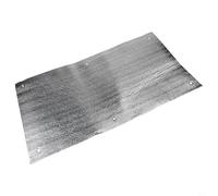 Double Layer Aluminum Foil Thermal Insulation Film for Window Sash with 6MM Thickness, Blocking Sunlight and Infrared Rays to Maintain Indoor Climate (50x100cm no hemming)