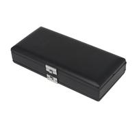 Double Layer Bassoon Leaf Case 20 Capacity With Ventilated Design Leather Construction Secure Closure Double Layer Bassoon Holder