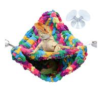 Double Layer Bearded Dragon Hammock, Bearded Dragon Hammock, Swivel Bed for Soft Terrarium - Reptile Design Double Layer for Lizards, Snakes, Chameleons, Parrots