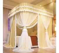 Double Layer Bed Canopy Set Mosquito Netting for Girls & Adults 4 Openings Perfect for Kids' Rooms & Bedrooms Stylish Home Decor ct Protection