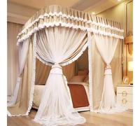 Double Layer Bed Canopy Set Mosquito Netting for Kids & Adults 4 Opening Design Perfect for Girls' Bedrooms and Home Decor Stylish ct Protection