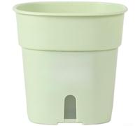 Double Layer Box Self Watering System, Automatic Watering Container For Indoor Desktop Use, Water Based Growing Vessel For Herbs And Flowers, Office Decor(light green)